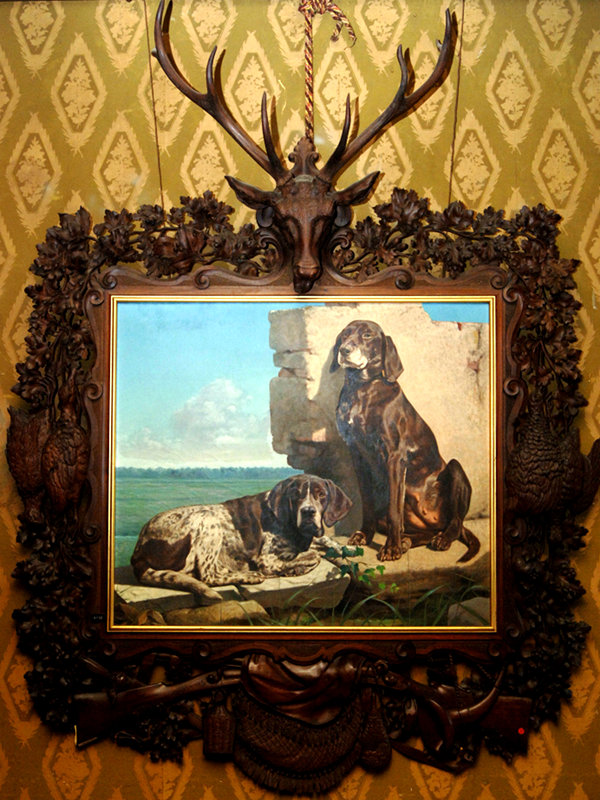 G. Parri, picture frame, 1869, sculpted wood