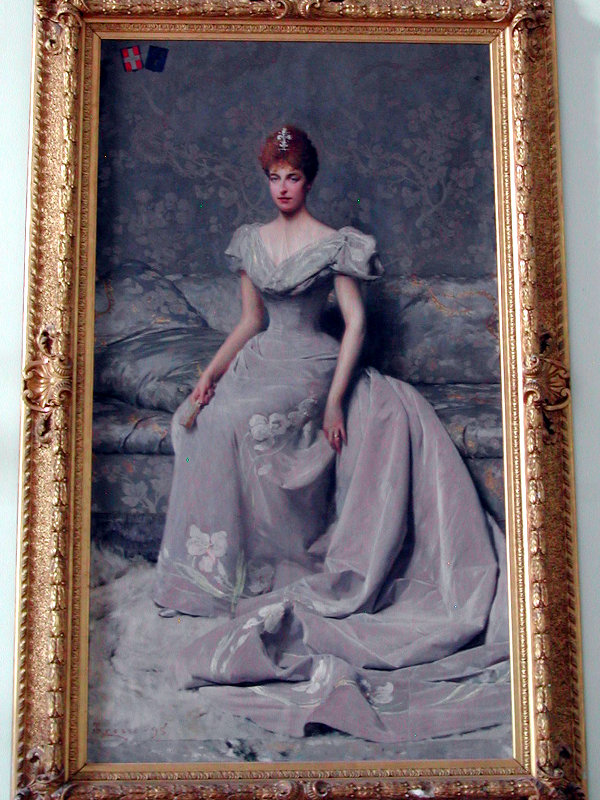 Giacomo Grosso, Elena d'Orleans Duchess of Aosta, 1898, oil on canvas