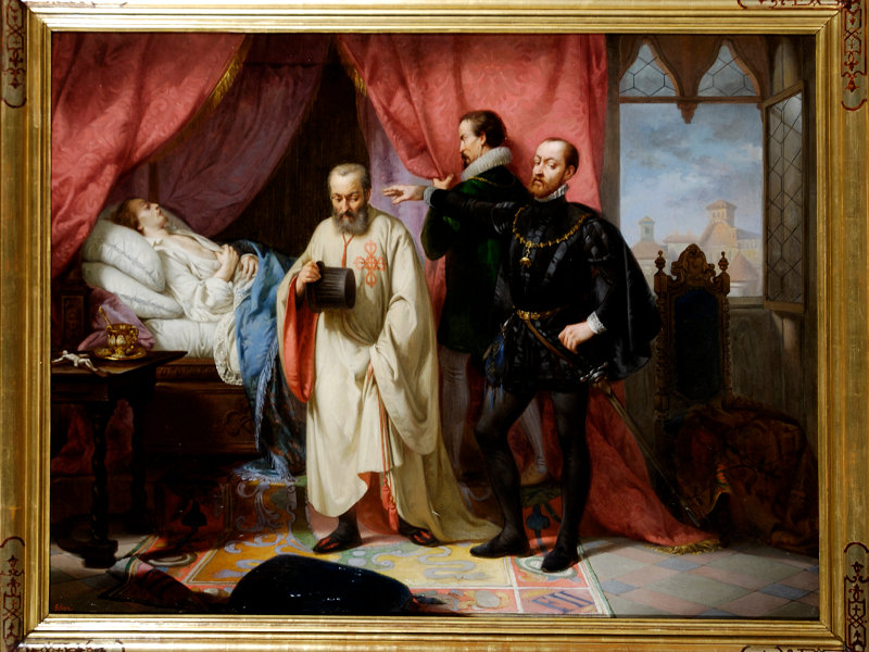 Gioachino Levi, La morte di don Carlo di Spagna, about 1859, oil on canvas