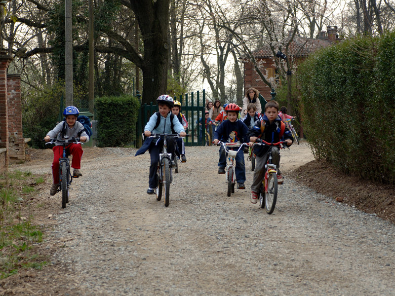 School groups by bike